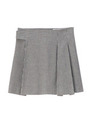 ストライプミニスカート/ダークグレー(313)