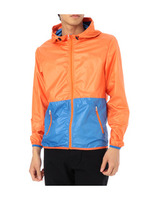 配色ジップアップパーカ/オレンジ系(967)