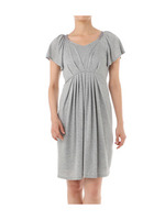 [L]ウエストタックワンピース/グレー系(012)