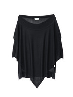 イレギュラーヘムニットプルオーバー/ブラック(019)