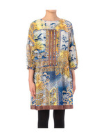 パッチワークペイズリーワンピース/ブルー(192)