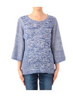 ミックスカラーニットプルオーバー/イエロー系(030)