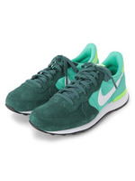 NIKE スエード&レザー調配色シューズ/ダークグリーン(023)