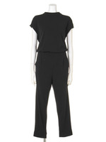 カットソーオールインワン/ブラック