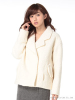 コクーンショートジャケット/シロ