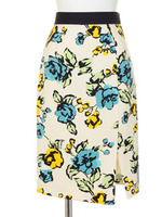 ストレッチフラワープリントSK/OFFWHITE