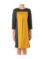 ブロッキングカラーワンピース/イエロー系(033)