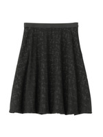 ブロックペイントフレアスカート/ブラック(119)