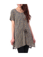 小花柄ワンピース/ネイビー(793)