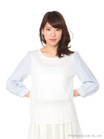 柄スリーブプルオーバー/Sax