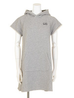 BASIC SWEAT S/S DRESS/ASH