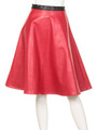 Progressive Color Block Skater Skirt/BLACK