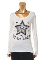 STAR SKULLロンT/ホワイト