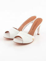 【CARRANO】型押しミュールサンダル/ホワイト