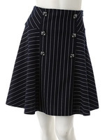 【Edit Sheen】マリン切替スカート/グレー