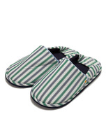 【GELATO PIQUE HOMME】ストライプルームシューズ/GRN