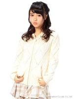 【Tralala】鈎針フリルパーカー/イエロー