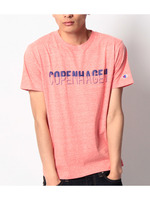 Champion プリントフットボールTシャツ/ブルー(092)