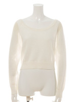 DRバックリボンキラキラニット/WHT