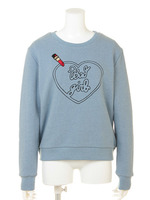 LIPクグラフィックスウェットフプルオーバー/BLUE