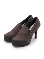 Pippichic プラットフォームスリッポンパンプス/チャコールグレー(014)