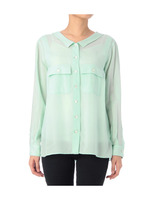 SACRA バックリボンブラウス/グリーン系(090)