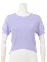 【FEMININE】リブ裾イレヘムTOPS/ラベンダー