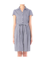 ストライプシャツワンピース/ネイビー(393)