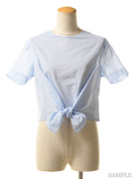 ストライプリボンブラウス/BL