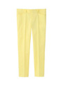 シルキーダブルストレッチクロップドパンツ/イエロー系(032)