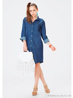 デニムシャツOP/BLU