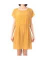 ドットデシンタック半袖ワンピース/イエロー系(132)