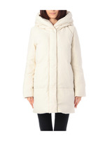 ボリューム襟ダウンコート/ホワイト(003)