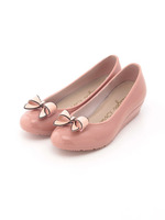 蝶リボンデザインレインパンプス/ピンク