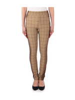 裏起毛プリントレギンスパンツ/ダークブラウン(243)