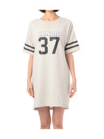 裏毛ナンバーロゴワンピース/グレー系(012)