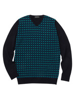 JOHN SMEDLEY Vネックニット/ネイビー(393)