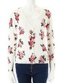 【ECURY】フラワーニットカーディガン/ホワイト