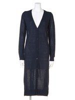 ロングカーディガン/ブラック