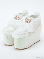 EV ファーファスニーカー/ピンク