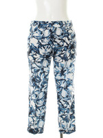 ストレッチフラワーパンツ/レッド