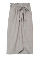 リネンロングSK(グレー)/ライトグレー