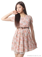 JQウエストリボンOP/ピンク