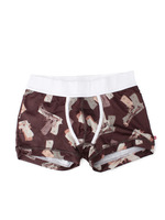 銃プリントボクサーパンツ/ブラック(319)