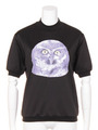 OWL MOCK NECK TEE/BLACK
