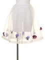 pansy organdie skirt/black