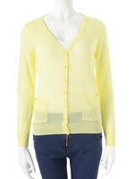 【ECURY】サマーニットカーディガン/ライトベージュ