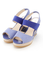 【chum chum】ソフトカラ-切り替えウェッジサンダル/BU/BU