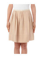 タック×ギャザーフレアスカート/ベージュ系(051)