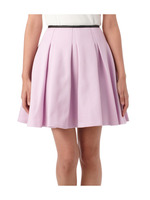 タック入りフレアストレッチスカート/ピンク系(071)